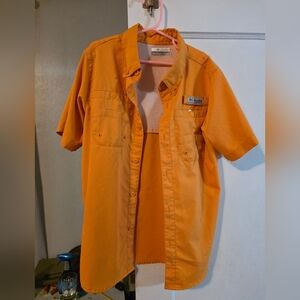 Columbia Boy's Vibrant Orange Casual Shirt